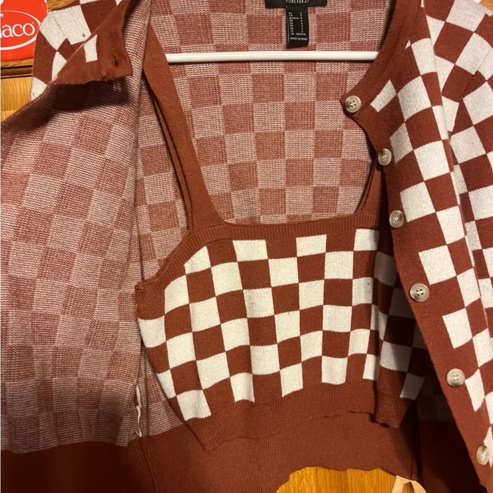 forever 21 matching cardigan set